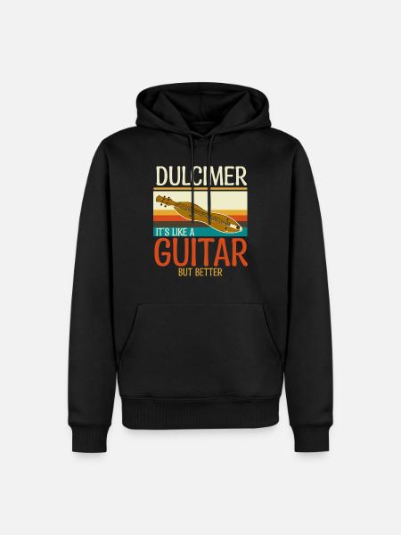 Dulcimer Instrument - Men’s Premium Organic Hoodie - black