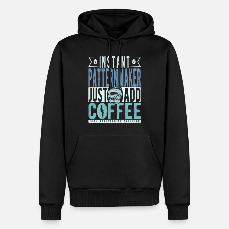 Modellbauer Kaffee Spruch - Sweat à capuche Premium bio Homme - noir