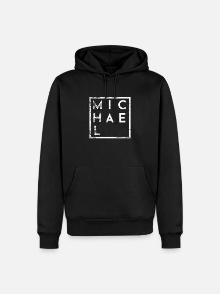 Michael Minimalisme - Sweat à capuche Premium bio Homme - noir