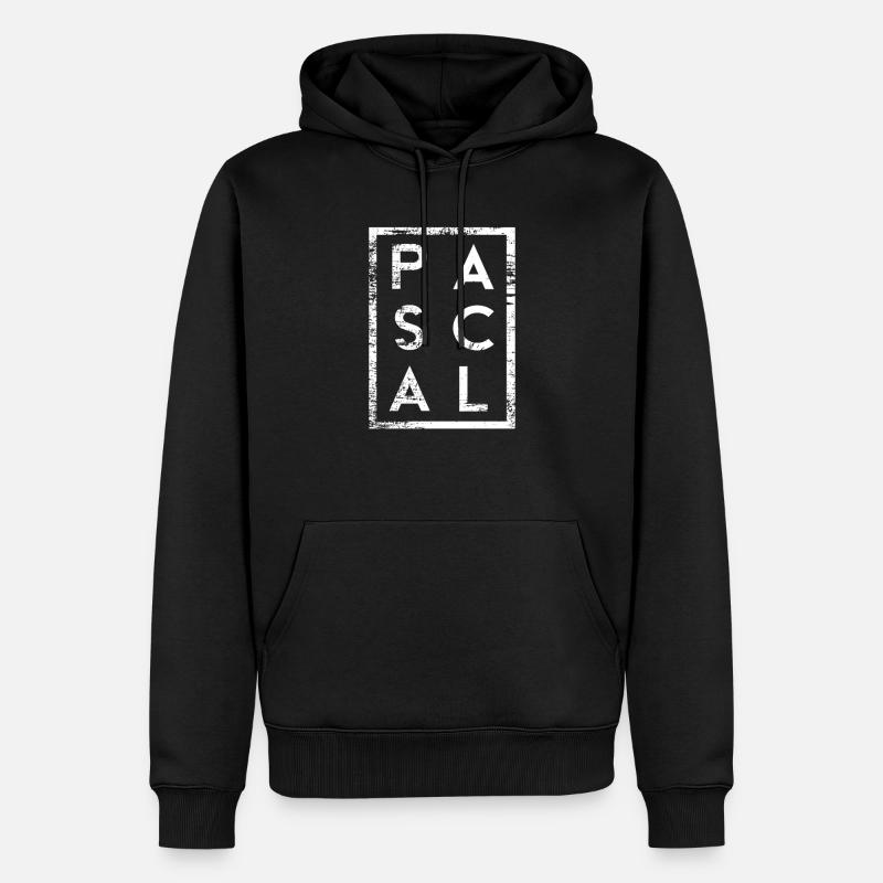 Pascal Minimalisme - Sweat à capuche Premium bio Homme - noir