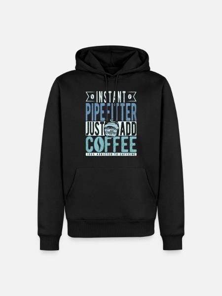 Installer coffee saying - Men’s Premium Organic Hoodie - black