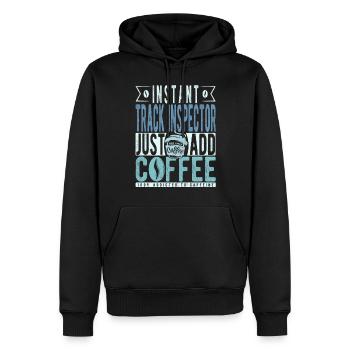 Persécution Inspecteur Café Disant - Sweat à capuche Premium bio Homme - noir - Devant - Nico (187cm)