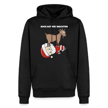 Bock Auf Weihnachten - Männer Premium Bio Hoodie - Schwarz - Vorne - Nico (187cm)