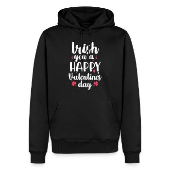 Irish You A Happy Valentine's Day Feiertag Pink - Männer Premium Bio Hoodie - Schwarz - Vorne - Nico (187cm)