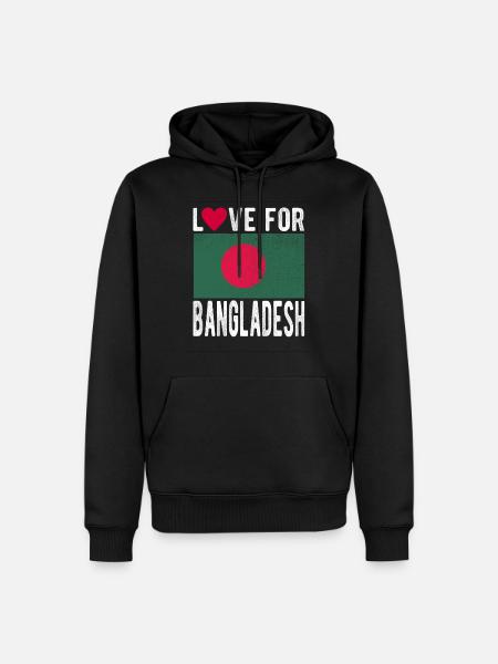 Bangladesh Souvenir - Men’s Premium Organic Hoodie - black