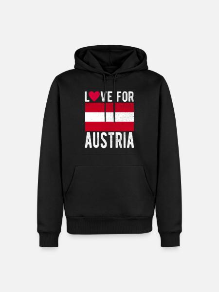 Austria Souvenir - Men’s Premium Organic Hoodie - black