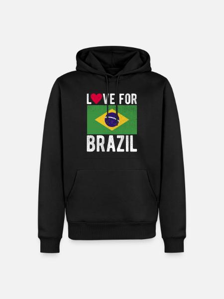 Brazil Souvenir - Men’s Premium Organic Hoodie - black