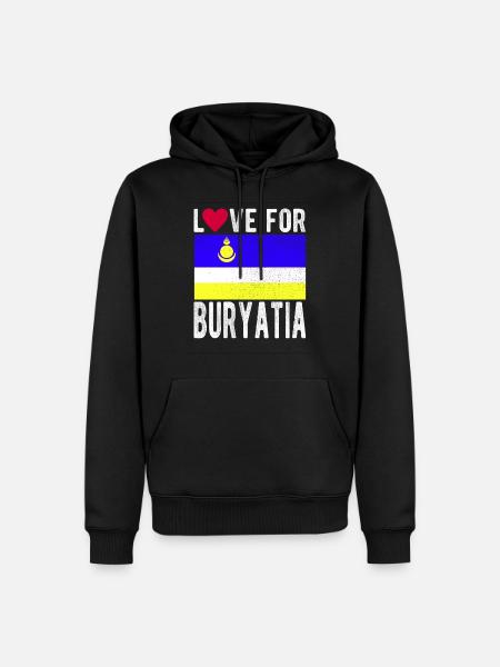 Buryatia Souvenir - Men’s Premium Organic Hoodie - black