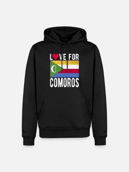 Komoros Souvenir - Men’s Premium Organic Hoodie - black