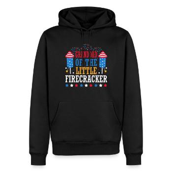 Großvater Des Kleinen Knallfrosches 4. Juli - Männer Premium Bio Hoodie - Schwarz - Vorne - Nico (187cm)