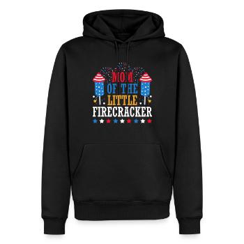 Mutter Des Kleinen Knallfrosches 4. Juli Feuerwerk - Männer Premium Bio Hoodie - Schwarz - Vorne - Nico (187cm)