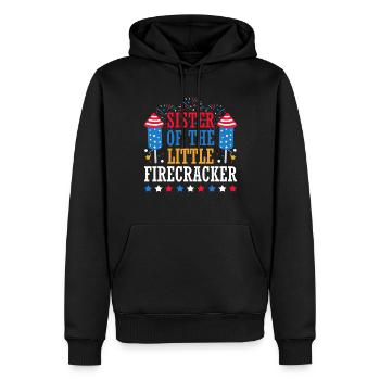 Die Schwester Des Kleinen Feuerwerkskörpers 4. - Männer Premium Bio Hoodie - Schwarz - Vorne - Nico (187cm)
