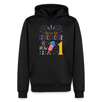 Dieser Kleine Knallfrosch Ist Jetzt 1 4. Juli 1. - Männer Premium Bio Hoodie - Schwarz - Vorne - Nico (187cm)