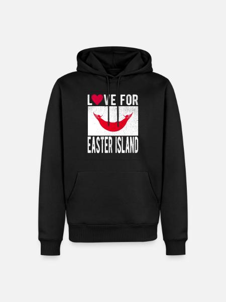 Easter Island Souvenir - Men’s Premium Organic Hoodie - black