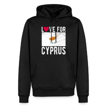 Zypern Souvenir - Männer Premium Bio Hoodie - Schwarz - Vorne - Nico (187cm)
