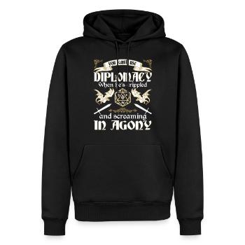 RPG-RPG-Tabletop-Rollenspiele Gamer-Rollenspiel - Männer Premium Bio Hoodie - Schwarz - Vorne - Nico (187cm)