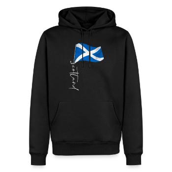 Écosse Drapeau écossais - Sweat à capuche Premium bio Homme - noir - Devant - Nico (187cm)