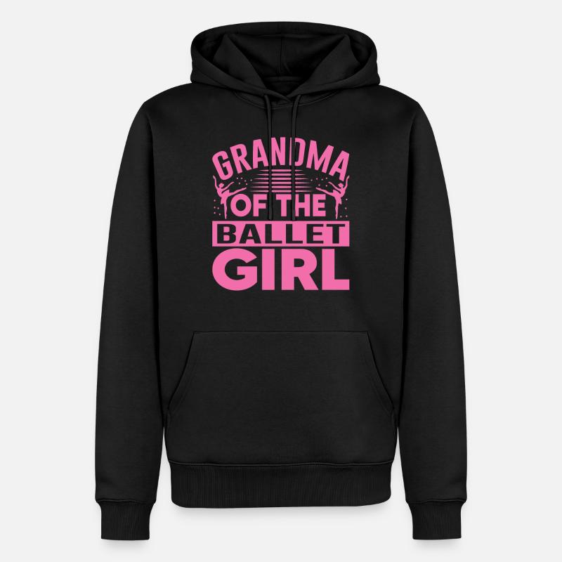 Danseuse de ballet Grand-mère Ballet - Sweat à capuche Premium bio Homme - noir