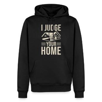 Building Inspector Gift - Men’s Premium Organic Hoodie - black - Front - Nico (187cm)