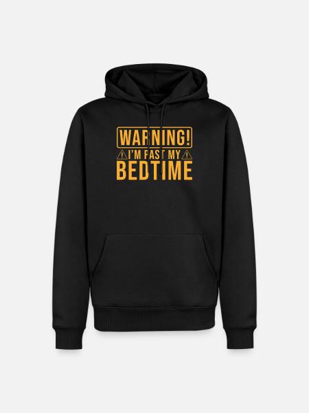 Bedtime Bed Sleep Saying - Men’s Premium Organic Hoodie - black