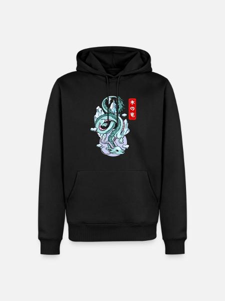 Japanischer Eisdrache Elementarer Mythos - Männer Premium Bio Hoodie - Schwarz
