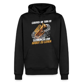 Tubist Geboren Tuba zu spielen - Männer Premium Bio Hoodie - Schwarz - Vorne - Nico (187cm)