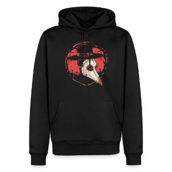Nécromancien effrayant Magic Halloween Holiday - Sweat à capuche Premium bio Homme - noir - Devant - Nico (187cm)