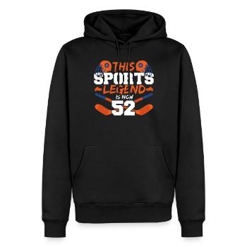 Diese Sport-legende Ist Jetzt 52, Hockey-spiel - Männer Premium Bio Hoodie - Schwarz - Vorne - Nico (187cm)