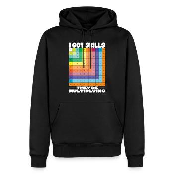 Math Teacher Gift - Math Tshirt - Men’s Premium Organic Hoodie - black - Front - Nico (187cm)