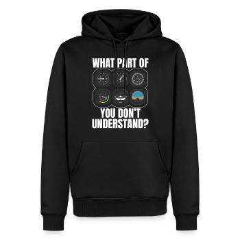 Quelle partie du compteur de voiture ne comprenez-vous pas - Sweat à capuche Premium bio Homme - noir - Devant - Nico (187cm)