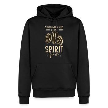 Tournesol - Sweat à capuche Premium bio Homme - noir - Devant - Nico (187cm)