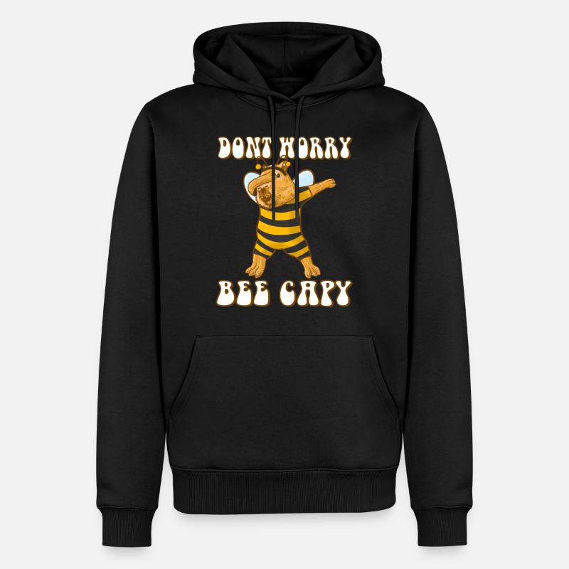Capybara be Capy - Sweat à capuche Premium bio Homme - noir