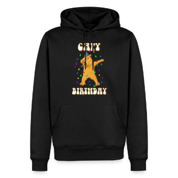 Capybara Capy Birthday - Men’s Premium Organic Hoodie - black - Front - Nico (187cm)