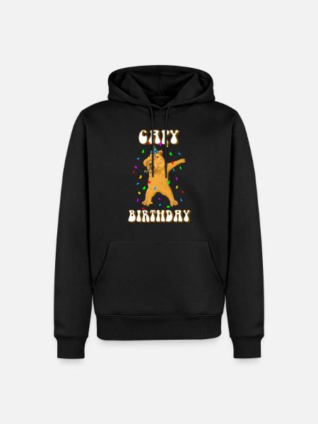 Capybara Capy Birthday - Men’s Premium Organic Hoodie - black