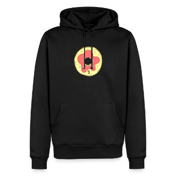 Kawaii Candy - Männer Premium Bio Hoodie - Schwarz - Vorne - Nico (187cm)