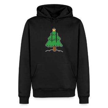 Christmas tree - Men’s Premium Organic Hoodie - black - Front - Nico (187cm)
