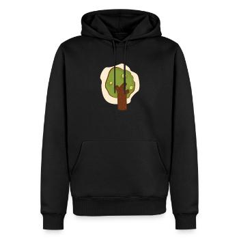 Tree - Men’s Premium Organic Hoodie - black - Front - Nico (187cm)