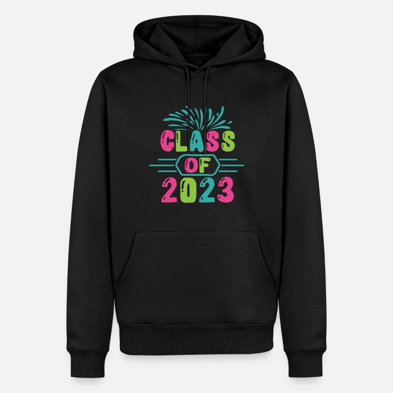 Classe de 2023 - Sweat à capuche Premium bio Homme - noir