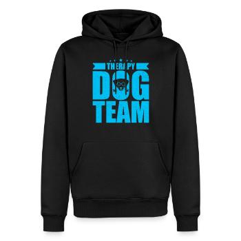 Therapiehunde Team - Männer Premium Bio Hoodie - Schwarz - Vorne - Nico (187cm)