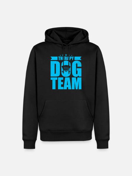 Therapy Dog Team - Men’s Premium Organic Hoodie - black