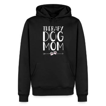 Therapiehund Mama - Männer Premium Bio Hoodie - Schwarz - Vorne - Nico (187cm)