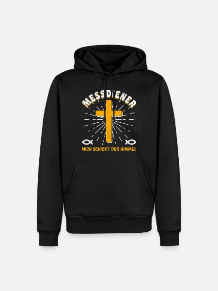 Ministrant Messdiener Mich Schickt Der Himmel - Männer Premium Bio Hoodie - Schwarz