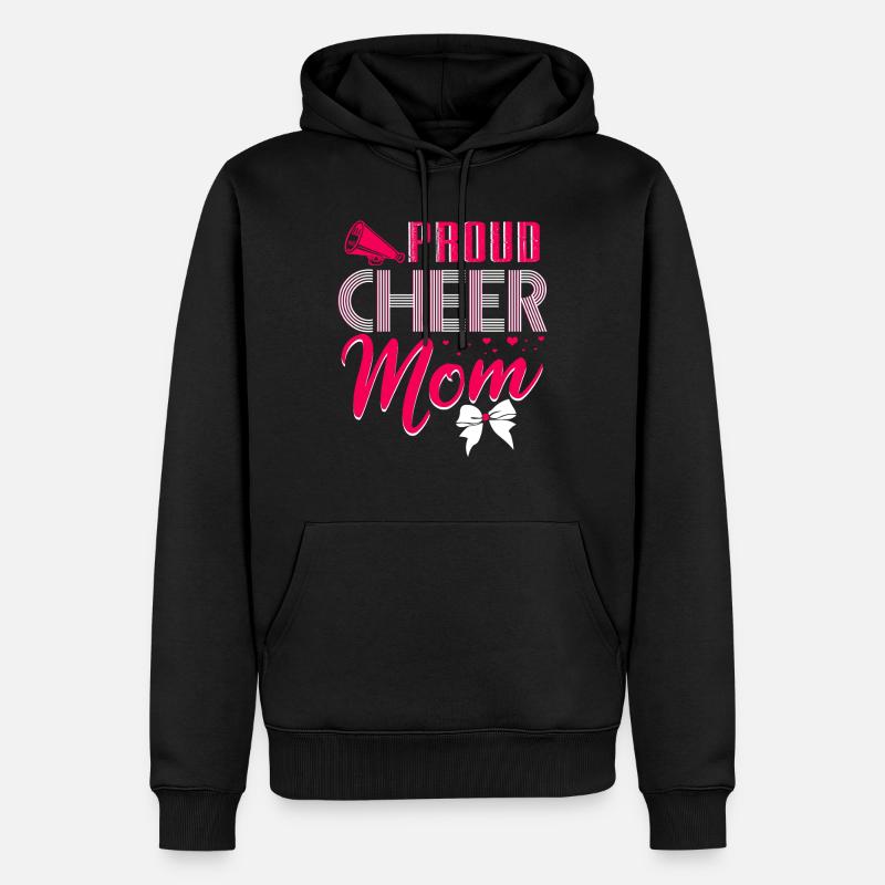Cheerleading Mutter - Männer Premium Bio Hoodie - Schwarz