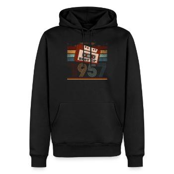 Best Of 1957 | Geburtstag Shirt | Geburtstag - Männer Premium Bio Hoodie - Schwarz - Vorne - Nico (187cm)