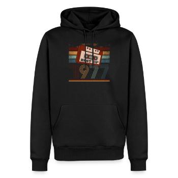 Best Of 1977 | Geburtstag Shirt | Geburtstag - Männer Premium Bio Hoodie - Schwarz - Vorne - Nico (187cm)