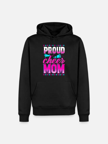 Cheerleading Mutter Cheerleader Eltern - Männer Premium Bio Hoodie - Schwarz