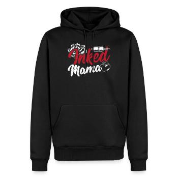 Inked Mama Artistic Inked Tattoo Für Mütter - Männer Premium Bio Hoodie - Schwarz - Vorne - Nico (187cm)