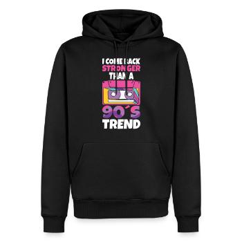 Cassette Type Vintage Cassette Retro Cassette Love - Sweat à capuche Premium bio Homme - noir - Devant - Nico (187cm)