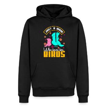 Vogel Mutter Vögel Mutterliebe - Männer Premium Bio Hoodie - Schwarz - Vorne - Nico (187cm)