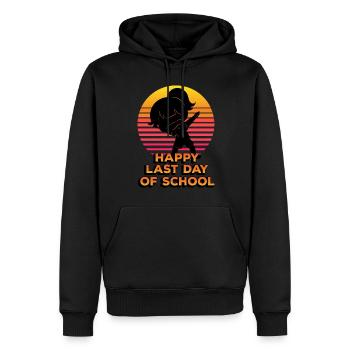 Happy Last Day Of School Silhouette Dab - Men’s Premium Organic Hoodie - black - Front - Nico (187cm)
